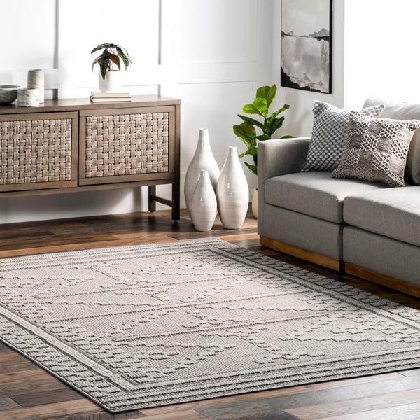 Nuloom Medora Textured Contemporary Area Rug Beige