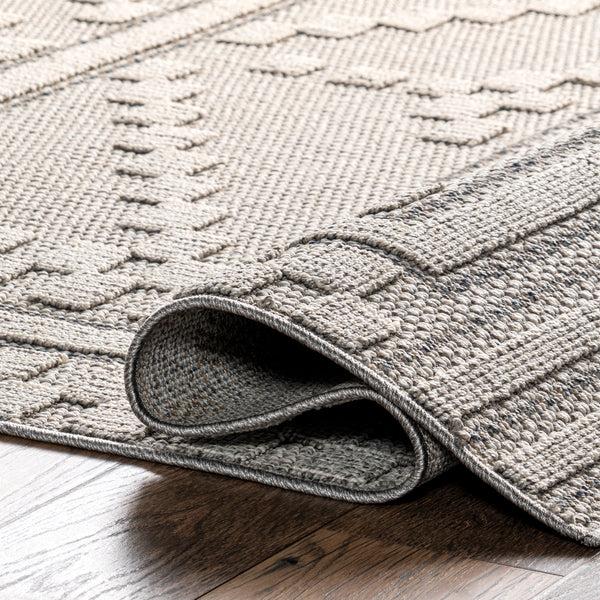Nuloom Medora Textured Contemporary Area Rug Beige