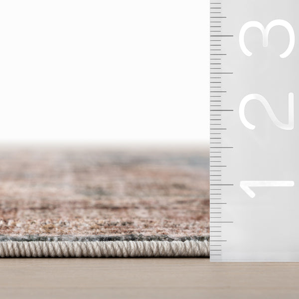 Nuloom Nuloom Meyden Bordered Traditional Washable Area Rug Rust