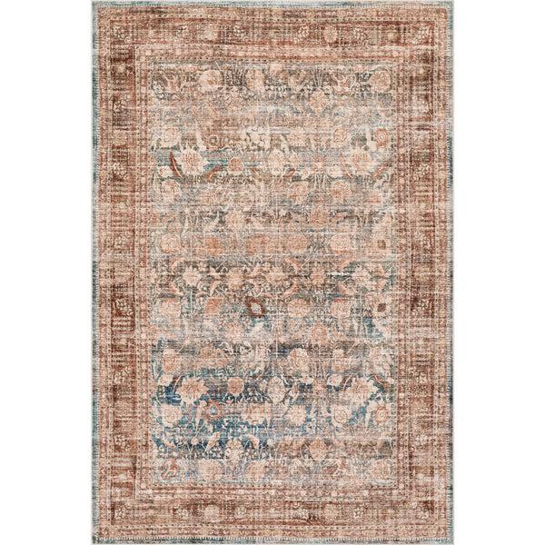 nuloom Nuloom Meyden Bordered Traditional Washable Area Rug Rust