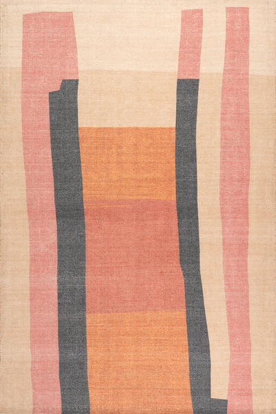 nuloom Midtown Abstract Wool Area Rug Pink