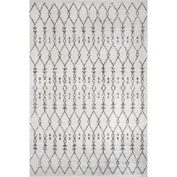 nuloom Mila Cartouche Trellis Area Rug Off White