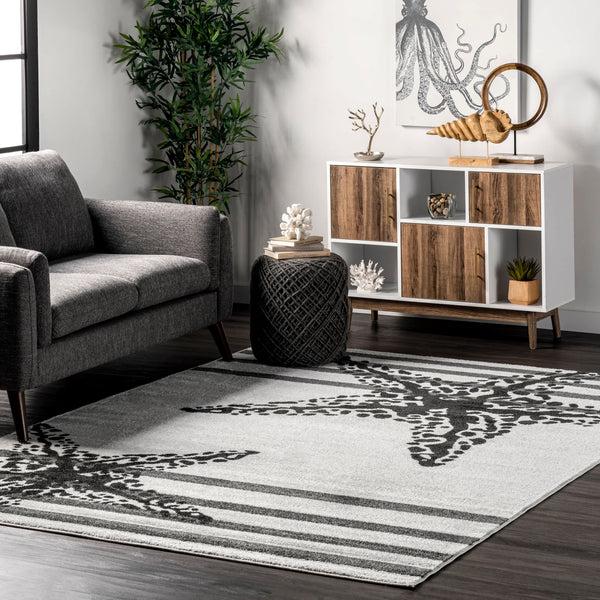 Nuloom Minnie Coastal Starfish Area Rug Beige