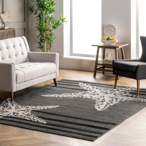Nuloom Minnie Coastal Starfish Area Rug Beige