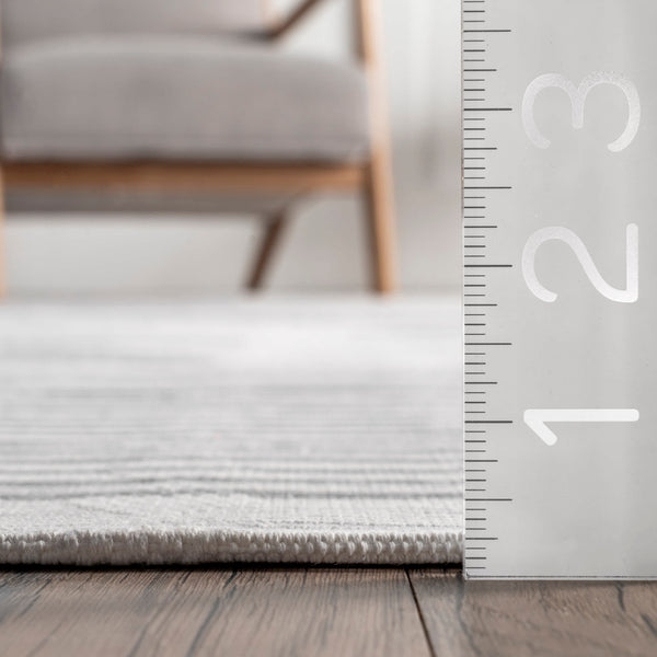Nuloom Modern Geometric Washable Area Rug Beige