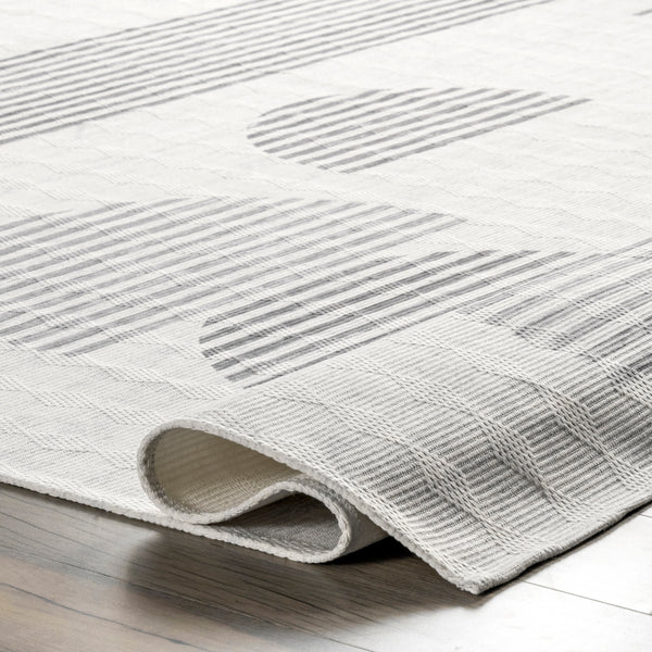 Nuloom Modern Geometric Washable Area Rug Beige