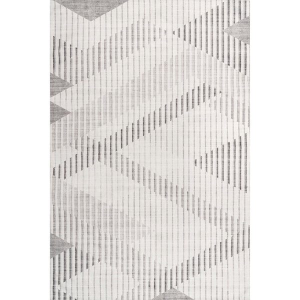 nuloom Modern Striped Washable Area Rug Beige