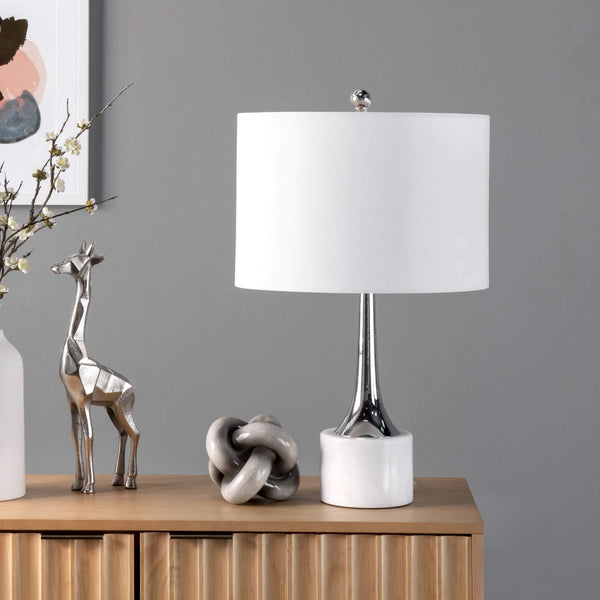 Nuloom Monty 26" Metal Table Lamp White
