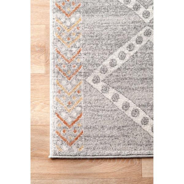 Nuloom Moroccan Tina Trellis Grey