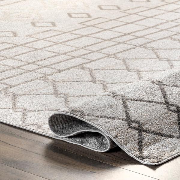 Nuloom Mya Washable Geometric Area Rug Gray
