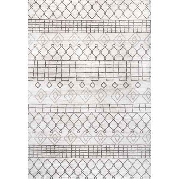 nuloom Mya Washable Geometric Area Rug Gray