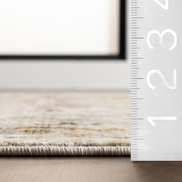 Nuloom Mylah Vintage Medallion Area Rug Ivory