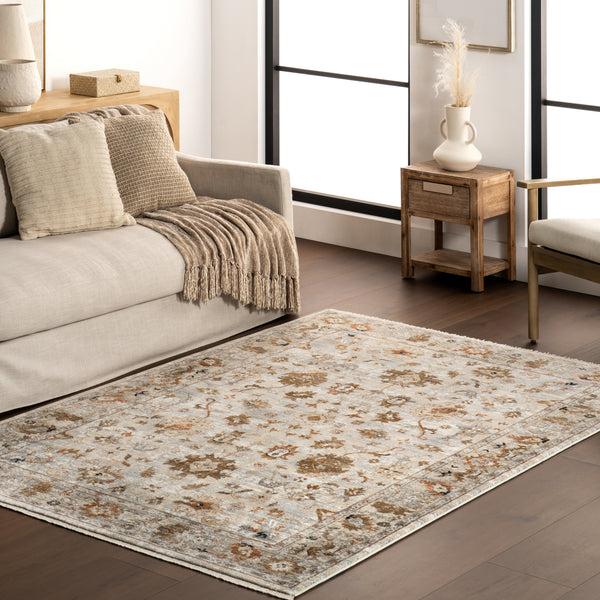 Nuloom Mylah Vintage Medallion Area Rug Ivory