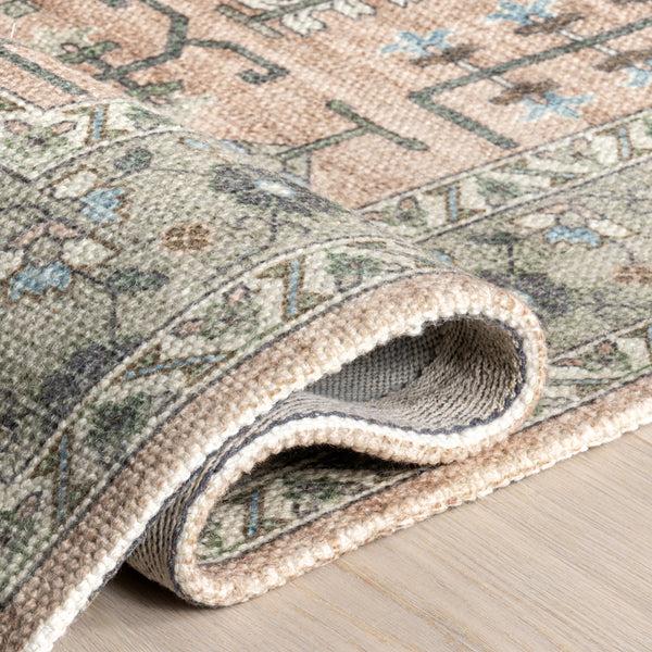 Nuloom Mythic Wool And Cotton Area Rug Peach