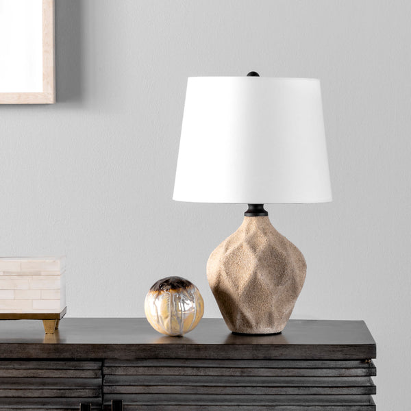 Nuloom Naples 18" Ceramic Table Lamp Beige