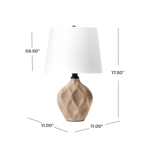 Nuloom Naples 18" Ceramic Table Lamp Beige