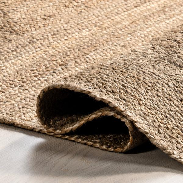 Nuloom Natural Boxwood Jute Area Rug Natural