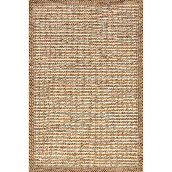 nuloom Nava Casual Bordered Jute Area Rug Ivory