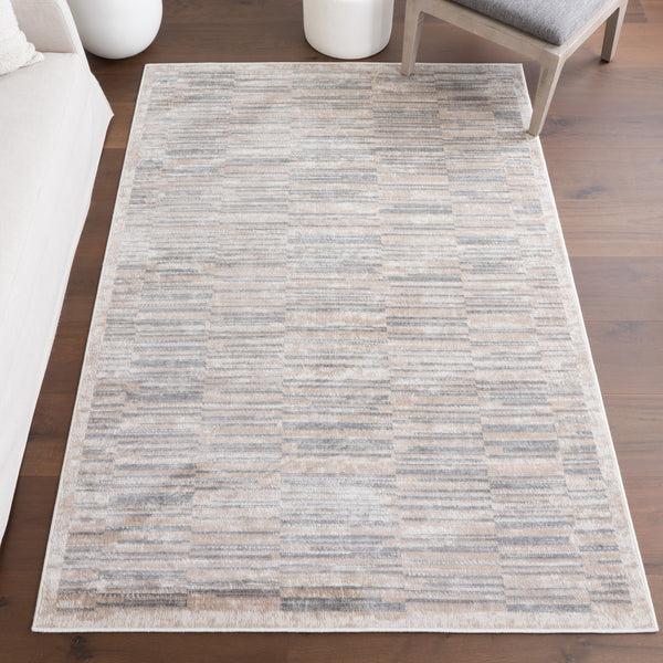 Nuloom Nidhi Traditional Striped Area Rug Grey