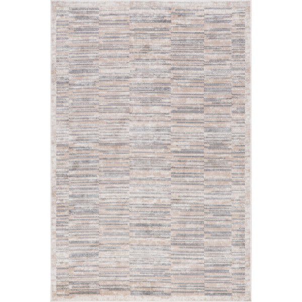 nuloom Nidhi Traditional Striped Area Rug Grey