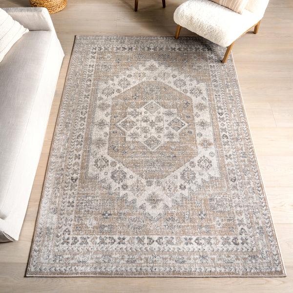 Nuloom Nidia Tradtional Vintage Area Rug Beige