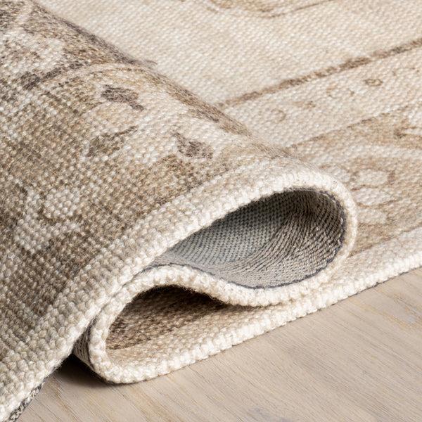 Nuloom Nienna Wool And Cotton Area Rug Beige