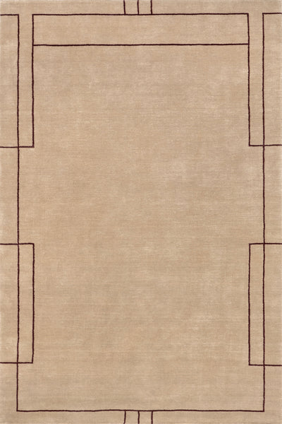 nuloom Nile Bordered Wool-Blend Area Rug Tan