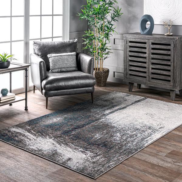 Nuloom Noreen Abstract Grey