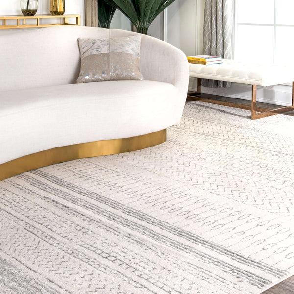 Nuloom Nova Stripes Area Rug Dark Grey