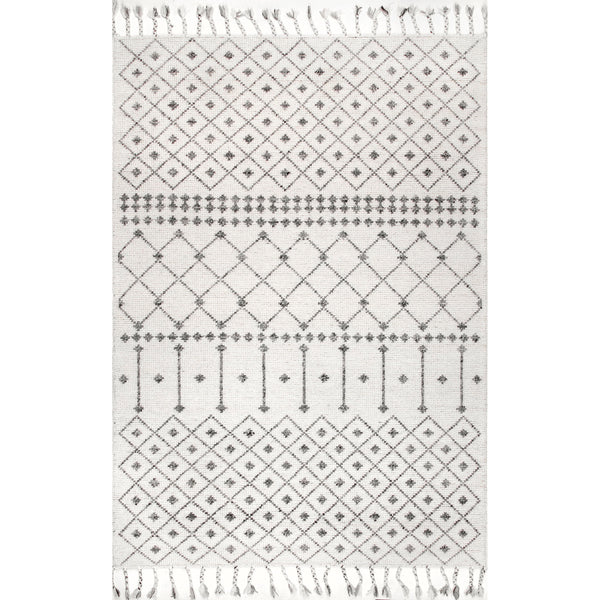 nuloom Novalee Woolen Modern Trellis Ivory