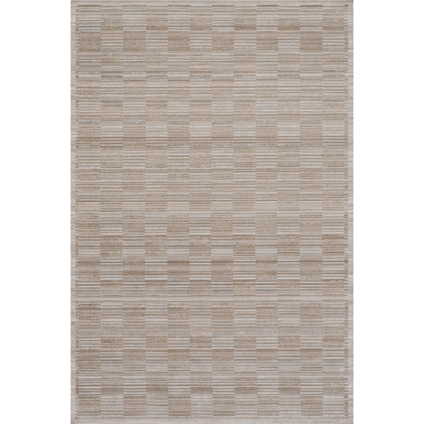 nuloom Nuloom Novirae Modern Woven Striped Washable Rug Brown