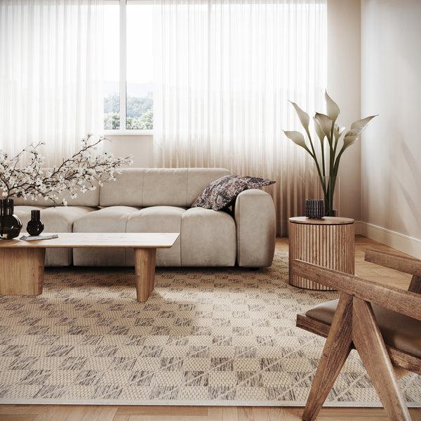 Nuloom Nuloom Fiorenna Modern Checkered Rug Beige