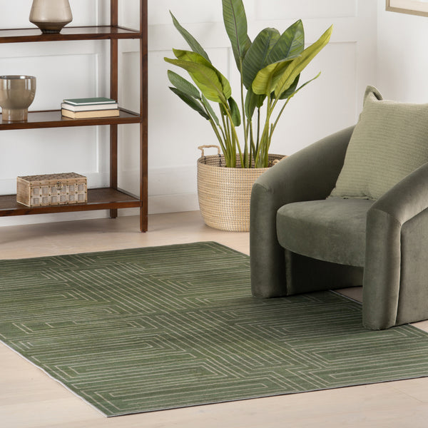 Nuloom Nuloom Serenya Maze Washable Area Rug Green