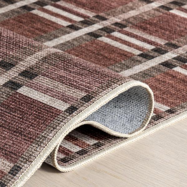 Nuloom Nuloom Uzma Plaid Area Rug Rust