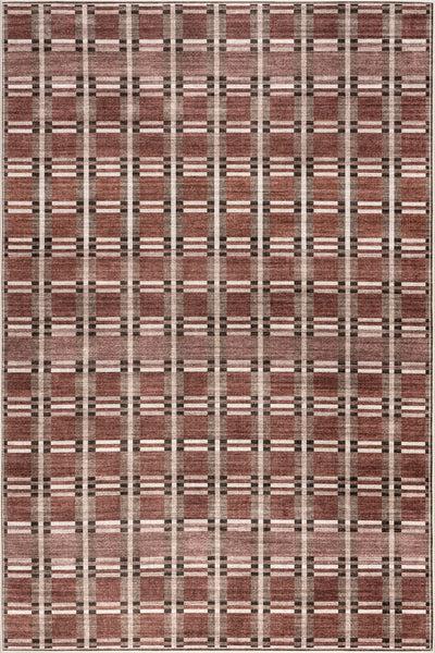 nuloom Nuloom Uzma Plaid Area Rug Rust