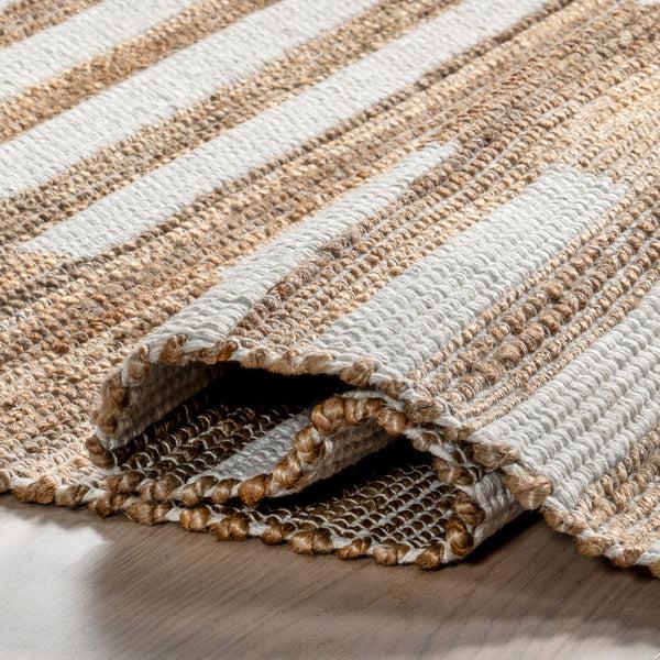 Nuloom Oberlin Striped Jute Area Rug Natural