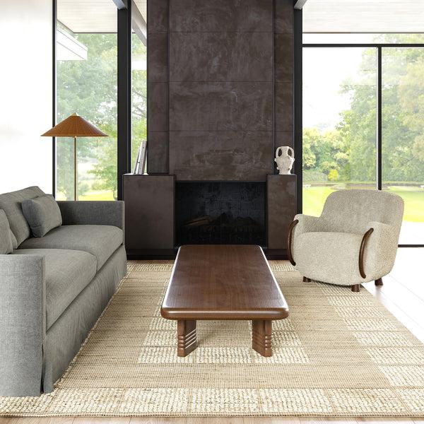 Nuloom Oden Textured Jute And Wool Area Rug Ivory