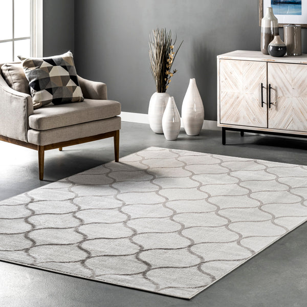 Nuloom Ogee Trellis Area Rug Beige