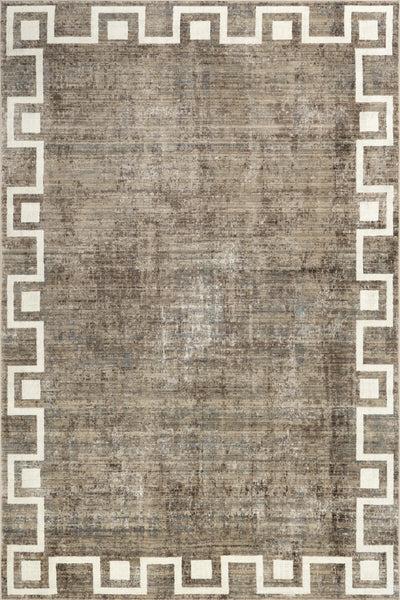 nuloom Olvera Geometric Bordered Area Rug Beige