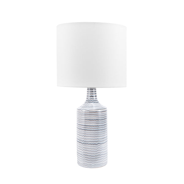 nuloom Ontario 28" Ceramic Table Lamp Grey