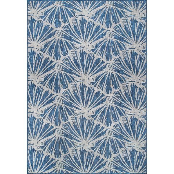 nuloom Onyx Seashell Indoor/Outdoor Area Rug Blue