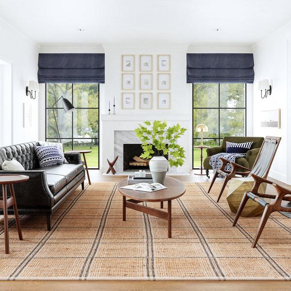 Nuloom Oscar Plaid Jute Area Rug Natural