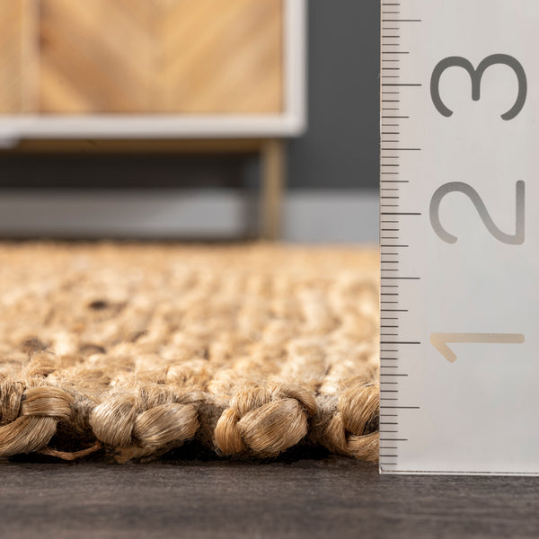 Nuloom Pampas Jute Tassel Area Rug Natural