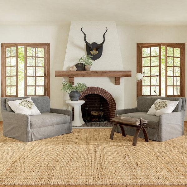 Nuloom Pampas Jute Tassel Area Rug Natural