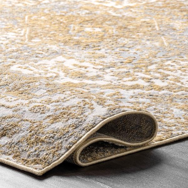 Nuloom Patty Vintage Medallion Rug Gold