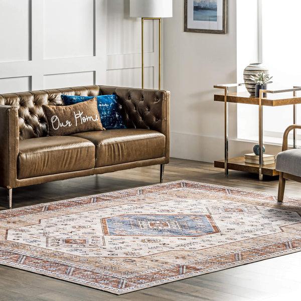 Nuloom Persian Medallion Washable Area Rug Multi