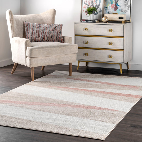 Nuloom Peyton Pastel Strokes Area Rug Beige