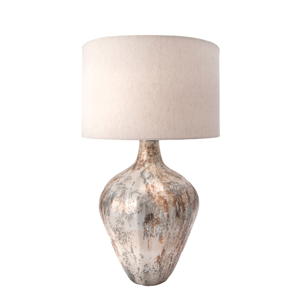 Nuloom Phoenix 30" Glass Table Lamp Grey