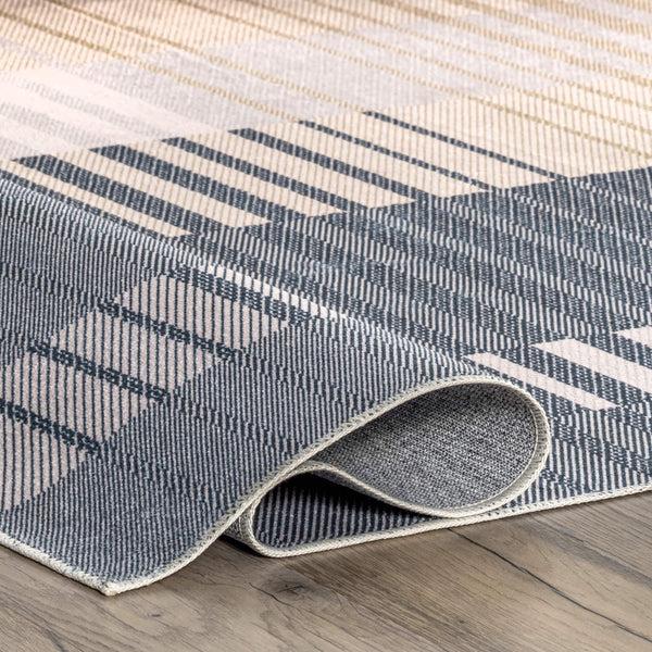 Nuloom Pia Washable Striped Area Rug Beige