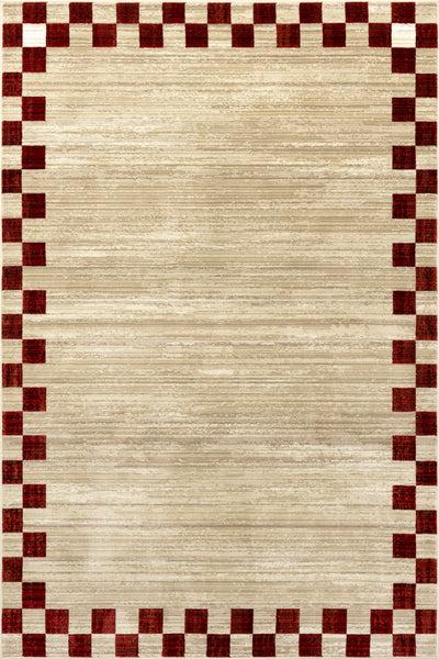 nuloom Pompeii Checked Border Area Rug Red